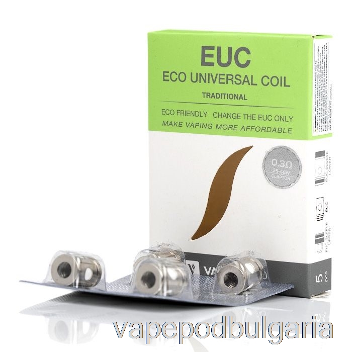 Vape Течности Vaporesso Euc резервни намотки 0.3ohm традиционни Euc Clapton